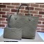 Gucci Jumbo GG leather large tote bag ‎726755 Gray 2023