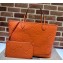 Gucci Jumbo GG leather large tote bag ‎726755 Orange 2023