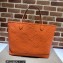 Gucci Jumbo GG leather large tote bag ‎726755 Orange 2023
