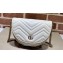 Gucci leather GG Marmont matelassé chain mini bag ‎746431 White 2023