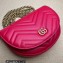 Gucci leather GG Marmont matelassé chain mini bag ‎746431 Red 2023