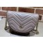Gucci leather GG Marmont matelassé chain mini bag ‎746431 Nude 2023
