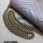 Gucci leather GG Marmont matelassé chain mini bag ‎746431 Nude 2023