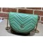 Gucci leather GG Marmont matelassé chain mini bag ‎746431 Light Green 2023