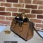 Gucci leather Diana small shoulder bag 735153 Brown 2023