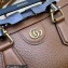Gucci leather Diana small shoulder bag 735153 Brown 2023