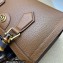Gucci leather Diana small shoulder bag 735153 Brown 2023