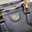 Gucci leather Diana small shoulder bag 735153 Black 2023