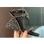 Giuseppe Zanotti Heel 8.5cm Tutankamon Crystal suede sandals Black 2023
