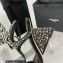 Giuseppe Zanotti Heel 8.5cm Tutankamon Crystal suede sandals Black 2023