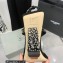Giuseppe Zanotti Heel 8.5cm Tutankamon Crystal suede sandals Black 2023
