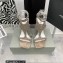 Giuseppe Zanotti Heel 8.5cm Tutankamon Crystal suede sandals Nude 2023