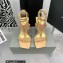Giuseppe Zanotti Heel 8.5cm Tutankamon Crystal suede sandals Beige 2023
