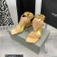 Giuseppe Zanotti Heel 8.5cm Tutankamon Crystal suede sandals Beige 2023