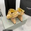 Giuseppe Zanotti Heel 8.5cm Tutankamon Crystal suede sandals Beige 2023