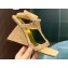 Giuseppe Zanotti Heel 8.5cm Tutankamon Crystal suede sandals Beige 2023