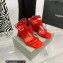 Giuseppe Zanotti Heel 8.5cm Tutankamon Crystal suede sandals Red 2023