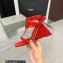 Giuseppe Zanotti Heel 8.5cm Tutankamon Crystal suede sandals Red 2023