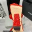 Giuseppe Zanotti Heel 8.5cm Tutankamon Crystal suede sandals Red 2023