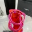 Giuseppe Zanotti Heel 8.5cm Tutankamon Crystal suede sandals Fuchsia 2023