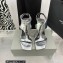 Giuseppe Zanotti Heel 8.5cm Tutankamon patent leather sandals Silver 2023