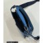 Fendi full-grain leather Peekaboo ISeeU XCross Bag Blue 2023
