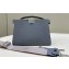 Fendi full-grain leather Peekaboo ISeeU XCross Bag Gray 2023