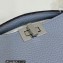 Fendi full-grain leather Peekaboo ISeeU XCross Bag Gray 2023