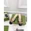 Gucci Heel 6cm Leather Interlocking G with python bow mules 738685 Black 2023