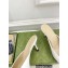 Gucci Heel 6cm Leather Interlocking G with python bow mules 738685 White 2023