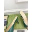Gucci Heel 6cm Leather Interlocking G with python bow mules 738685 Green 2023