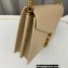 Saint Laurent cassandra medium chain bag in grain de poudre embossed leather 532750 Beige