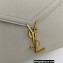 Saint Laurent cassandra medium chain bag in grain de poudre embossed leather 532750 White