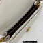Saint Laurent cassandra medium chain bag in grain de poudre embossed leather 532750 White
