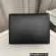 Saint Laurent cassandra medium chain bag in grain de poudre embossed leather 532750 Black