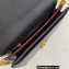 Saint Laurent cassandra medium chain bag in grain de poudre embossed leather 532750 Black