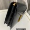 Saint Laurent cassandra medium chain bag in leather 532750 Black