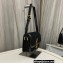 Saint Laurent solferino small bag in quilted nubuck suede 739139 Black