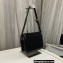 Saint Laurent solferino small bag in quilted nubuck suede 739139 Black
