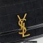 Saint Laurent solferino small bag in quilted nubuck suede 739139 Black