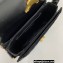 Saint Laurent solferino small bag in quilted nubuck suede 739139 Black