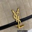 Saint Laurent solferino small bag in quilted nubuck suede 739139 Beige