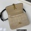 Saint Laurent solferino small bag in quilted nubuck suede 739139 Beige