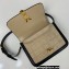 Saint Laurent solferino small bag in quilted nubuck suede 739139 Beige/Black