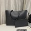 Saint Laurent Shopping e/w bag in supple leather 600281 Black