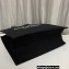 Saint Laurent rive gauche n/s shopping bag in linen and cotton 631682 Black