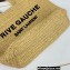Saint Laurent rive gauche supple tote bag in raffia crochet 688864