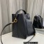 Saint Laurent le 37 Bucket bag in shiny leather 742828 Black
