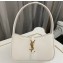 Saint Laurent le 5 à 7 mini bag in vegetable-tanned leather 710318 White