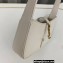 Saint Laurent le 5 à 7 mini bag in vegetable-tanned leather 710318 White